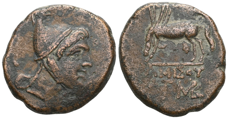 Greek Pontos. Amisos. Time of Mithradates VI Eupator circa 85-65 BC. Bronze Æ . ...