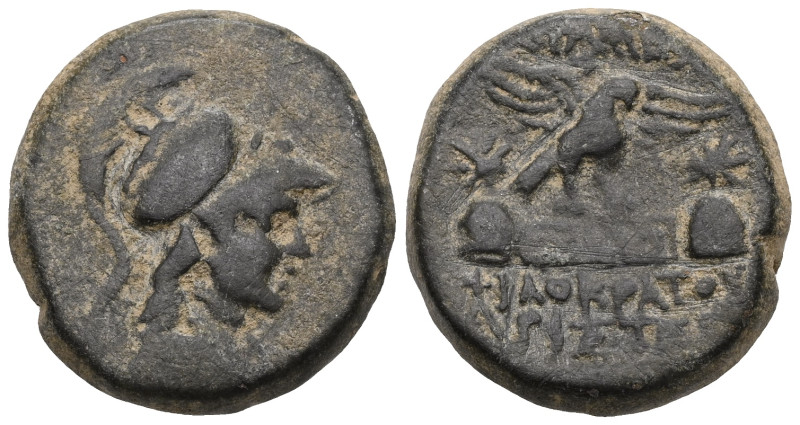 Greek Coins PHRYGIA.Apamea.Ca 133-48 BC.AE Bronze.Bust of Athena right, wearing ...