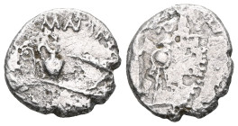Roman Republican The Republicans. C. Cassius Longinus. Spring 42 BC. AR Denarius . Military mint, probably at Smyrna; P. Cornelius Lentulus Spinther, ...