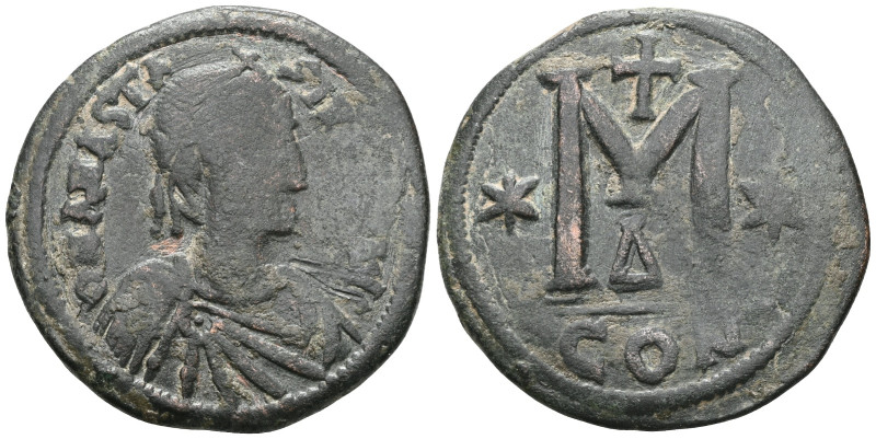 Byzantine Anastasius I. Follis. 498-518 AD. Constantinople. (Doc-23g). (Mib-27)....