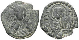 Byzantine Anonymous Folles, time of Romanus IV, circa 1068-1071. Follis (Bronze), Class G, Constantinople. IC XC Facing bust of Christ Pantokrator. Re...