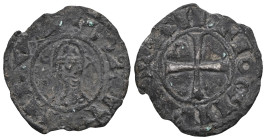 CRUSADERS.Antioch.Bohemund III.(1162-1201).BI Denier. Obv : +BOAMVNDVS. Profile bust with crescent left and star right. Rev : +ANTIOCHIA. Small cross ...