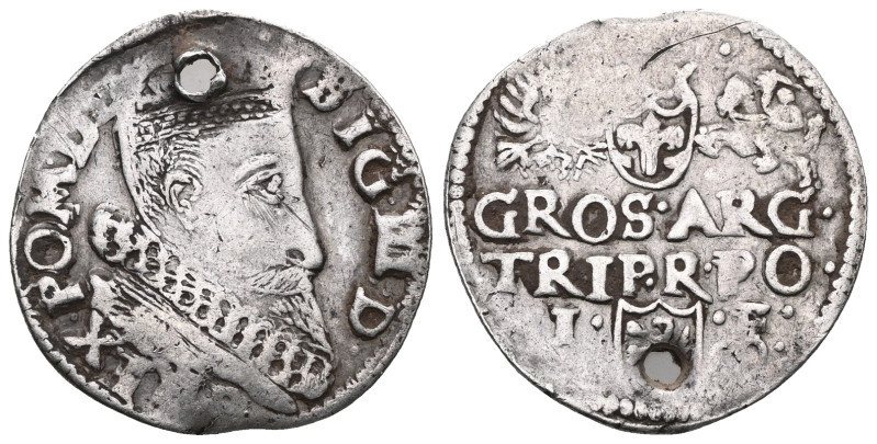 Poland, Sigismund III Vasa (1587–1632) - crown coins, trojak 1601, Poznań, dark ...