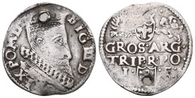 Poland, Sigismund III Vasa (1587–1632) - crown coins, trojak 1601, Poznań, dark patina, Iger P.01.1.a.

 Weight: 2,1 gr Diameter:20,5 mm