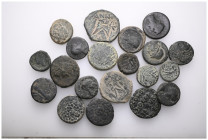 ANCIENT BRONZE COINS.SOLD AS SEEN.NO RETURN.

 Weight: lot Diameter:lot