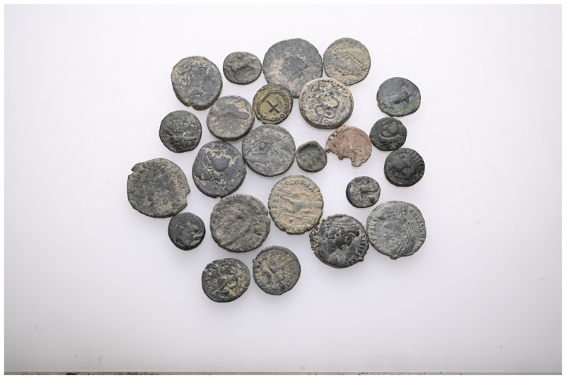 ANCIENT BRONZE COINS.SOLD AS SEEN.NO RETURN.

 Weight: lot Diameter:lot