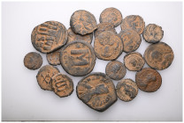 ANCIENT BRONZE COINS.SOLD AS SEEN.NO RETURN. ( Repatinated )

 Weight: lot Diameter:lot