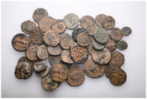 ANCIENT BRONZE COINS.SOLD AS SEEN.NO RETURN.  50 PIECES               ( Repatinated )

Weight: lot Diameter:lot