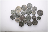 ANCIENT BRONZE COINS.SOLD AS SEEN.NO RETURN.

 Weight: lot Diameter:lot