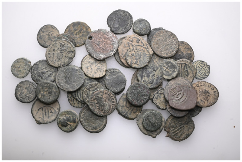ANCIENT BRONZE COINS.SOLD AS SEEN.NO RETURN.

 Weight: lot Diameter:lot