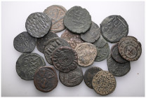 ANCIENT BRONZE COINS.SOLD AS SEEN.NO RETURN.

 Weight: lot Diameter:lot