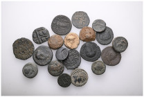 ANCIENT BRONZE COINS.SOLD AS SEEN.NO RETURN.

 Weight: lot Diameter:lot