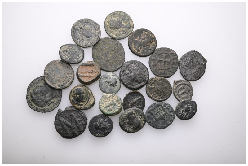 ANCIENT BRONZE COINS.SOLD AS SEEN.NO RETURN.

 Weight: lot Diameter:lot