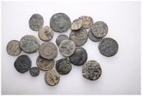 ANCIENT BRONZE COINS.SOLD AS SEEN.NO RETURN.

 Weight: lot Diameter:lot