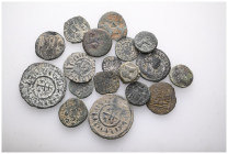 ANCIENT BRONZE COINS.SOLD AS SEEN.NO RETURN.

 Weight: lot Diameter:lot