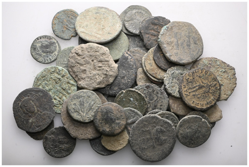 ANCIENT BRONZE COINS.SOLD AS SEEN.NO RETURN.

 Weight: lot Diameter:lot
