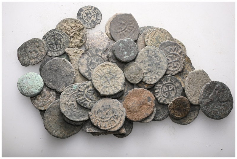 ANCIENT BRONZE COINS.SOLD AS SEEN.NO RETURN.

 Weight: lot Diameter:lot