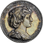 Baden-Durlach. Friederike Dorothea Wilhelmina *1781, †1826, Tochter des Erbprinzen Karl Ludwig. 
Einseitiges Silberklischee o.J. mit Signatur C.E. Br...