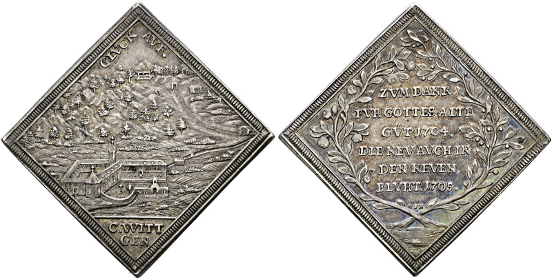 Fürstenberg. Joseph Wilhelm Ernst 1704-1762. 
Silberne Bergwerksklippe im Gewic...