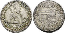 Ensisheim als habsburgische Münzstätte. Erzherzog Ferdinand 1564-1594. . 
Taler o.J. Älteres Brustbild, mit Monogramm IB (des Stempelschneiders Jakob...