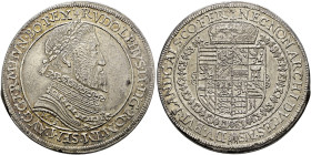 Ensisheim als habsburgische Münzstätte. Kaiser Rudolph II. 1576-1612. . 
Taler 1603. Klemesch 73, E.u.L. 118ff var., MT 582 var., Dav. 3033, Slg. Vol...