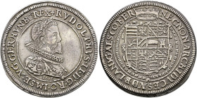 Ensisheim als habsburgische Münzstätte. Kaiser Rudolph II. 1576-1612. . 
Taler 1606. Klemesch 95, E.u.L. 132ff var., MT -, Dav. 3034, Slg. Voltz 100,...