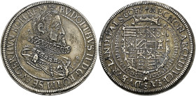 Ensisheim als habsburgische Münzstätte. Kaiser Rudolph II. 1576-1612. . 
Taler 1609 (im Stempel aus 1608 geändert). Klemesch 126, E.u.L. 147ff var., ...