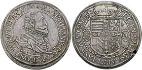 Ensisheim als habsburgische Münzstätte. Erzherzog Maximilian 1612-1618. . 
Doppeltaler 1614. Klemesch 4, E.u.L. 168f, MT 592, Dav. 3325, Slg. Voltz 1...