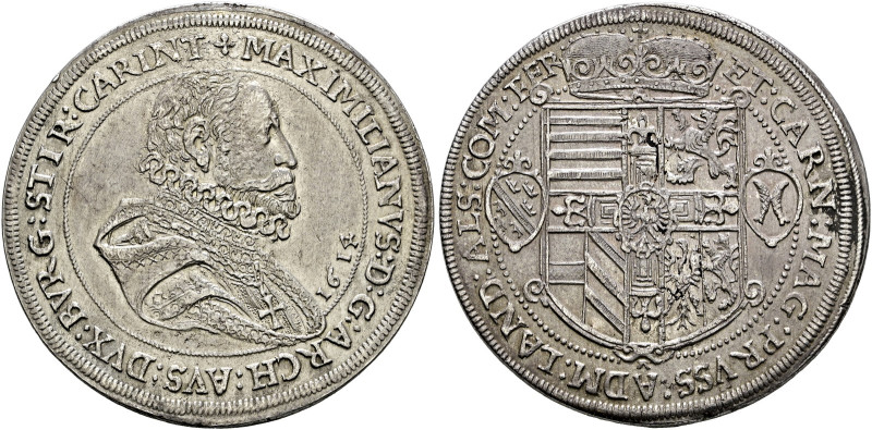 Ensisheim als habsburgische Münzstätte. Erzherzog Maximilian 1612-1618. . 
Tale...