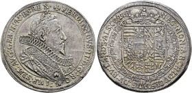 Ensisheim als habsburgische Münzstätte. Kaiser Ferdinand II. 1619-1637. . 
Taler 1621. Klemesch 6, E.u.L. 196, Dav. 3168, Slg. Voltz -, Voglh. 131/1,...