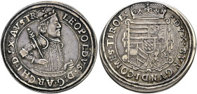 Ensisheim als habsburgische Münzstätte. Erzherzog Leopold 1620-1632. . 
1/4 Taler o.J. (geprägt als weltlicher Fürst 1626). Klemesch 292, E.u.L. -, M...