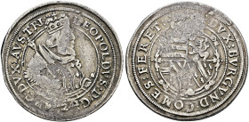Breisach als habsburgische Münzstätte (Ersatz für die verlegte Münzstätte Ensisheim). Erzherzog Leopold 1620-1632. . 
24 Kreuzer (= 1/4 Taler oder Se...