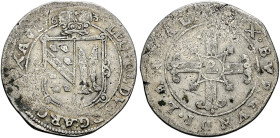 Breisach als habsburgische Münzstätte (Ersatz für die verlegte Münzstätte Ensisheim). Erzherzog Leopold 1620-1632. . 
Duplex (= Doppelplappart) 1634....