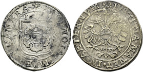 Hagenau, Stadt. . 
Dicken 1614 (die beiden letzten Ziffern der Jahreszahl schwach lesbar). Verzierter Stadtschild, darüber die Jahreszahl / Gekrönter...