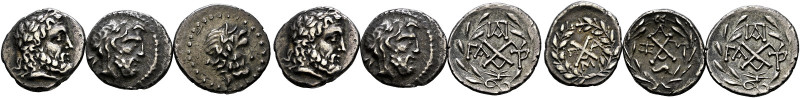 Achaia. Achäische Liga. 
Lot (3 Stücke): Hemidrachmen der Achäiischen Liga 1. J...