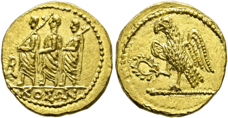 Schwarzmeergebiet. Scythia. König Koson ca. 50-25 v. Chr. 
Goldstater -Olbia-. ...