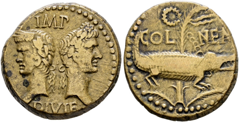 Kaiserzeit. Augustus (Octavianus) 27 v. Chr. -14 n. Chr. 
As 9-3 v. Chr. -Nemau...