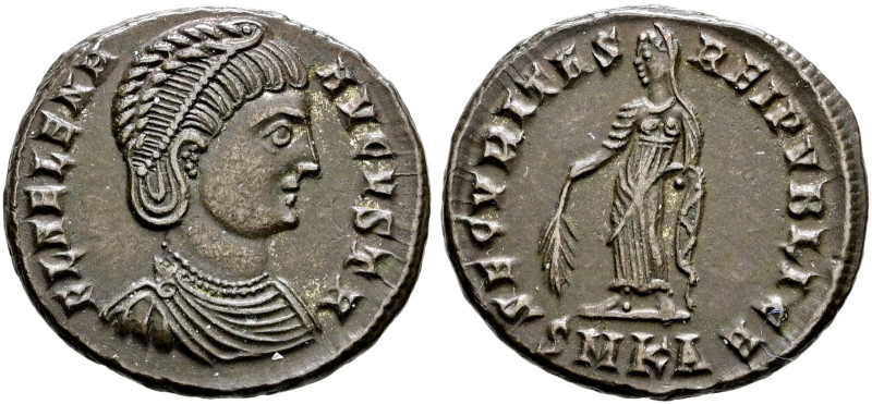 Kaiserzeit. Helena + um 330, Mutter des Constantinus I. 
Follis 324/325 -Cyzicu...