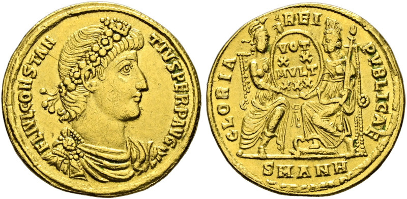 Kaiserzeit. Constantius II. 337-361.
Solidus 347/355 -Antiochia-. FL IVL CONSTA...