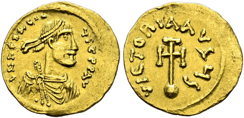 Heraclius 610-641. 
Semissis 613/641 -Constantinopolis-. Kaiserbüste mit Diadem...