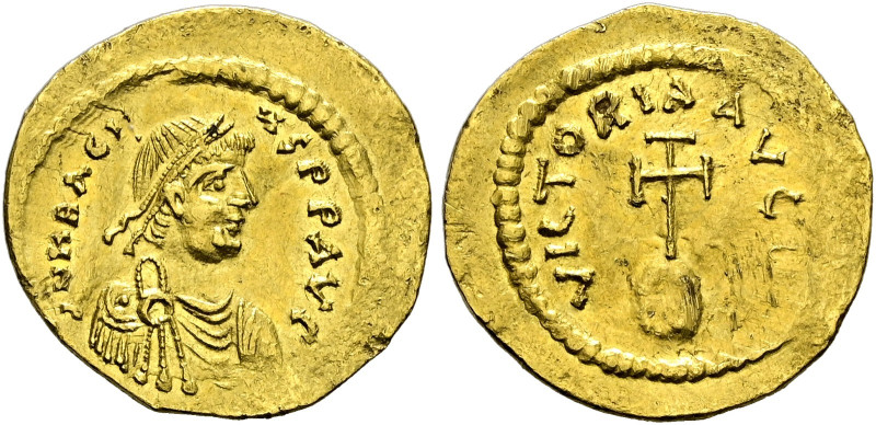 Heraclius 610-641. 
Semissis 613/641 -Constantinopolis-. Ein zweites Exemplar v...