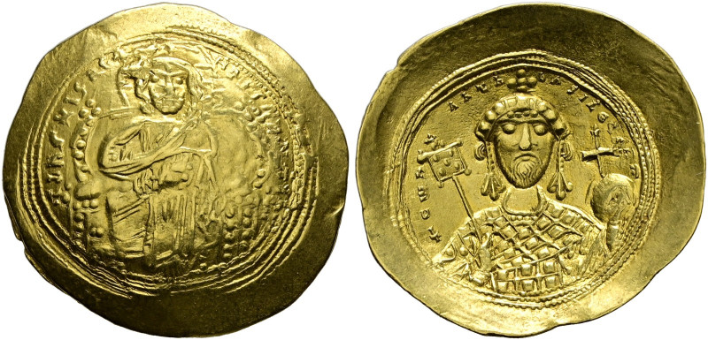 Constantinus IX. Monomachos 1042-1055. 
Histamenon nomisma (Scyphat) -Constanti...