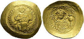 Constantinus IX. Monomachos 1042-1055. 
Histamenon nomisma (Scyphat) -Constantinopolis-. Ein zweites Exemplar von leicht variierenden Stempeln. Somme...