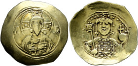 Michael VII. Ducas 1071-1078. 
Histamenon nomisma (Scyphat) -Constantinopolis-. Ein zweites Exemplar. Sommer 55.2, Sear 1868, DOC 2. 4,13 g
leichte ...