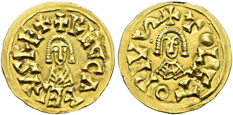 Westgoten in Spanien. Recaredo I. 586-601. 
AV-Tremisses -Toleto-. +RECCAREDVSR...