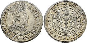 Polen-Danzig, Stadt. Sigismund III. Wasa 1587-1632. 
1/4 Taler (= Ortstaler oder Tymph) 1619 S-B. Gekröntes Brustbild des polnischen Königs nach rech...