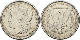 USA. . 
Morgan Dollar 1890 -Carson City-. KM 110.
kleine Kratzer und Randfehler, sehr schön