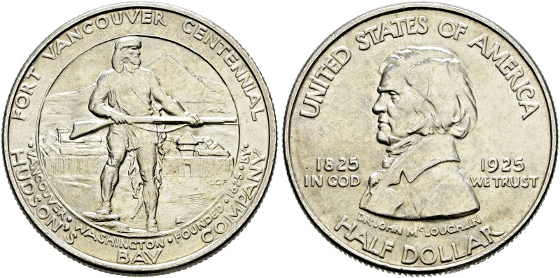 USA. . 
Gedenk-1/2 Dollar 1925. Fort Vancouver Centennial. KM 158.
selten, vor...