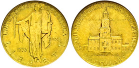 USA. . 
Gedenk- 2 1/2 Dollars 1926 -Philadelphia-. U.S. Sesquicentennial. KM 161, Fr. 123. In Plastikholder der NGC (slabbed) mit der Bewertung MS 63...