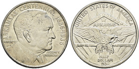USA. . 
Gedenk-1/2 Dollar 1936. Arkansas Centennial (J.T. Robinson). KM 187.
fast prägefrisch